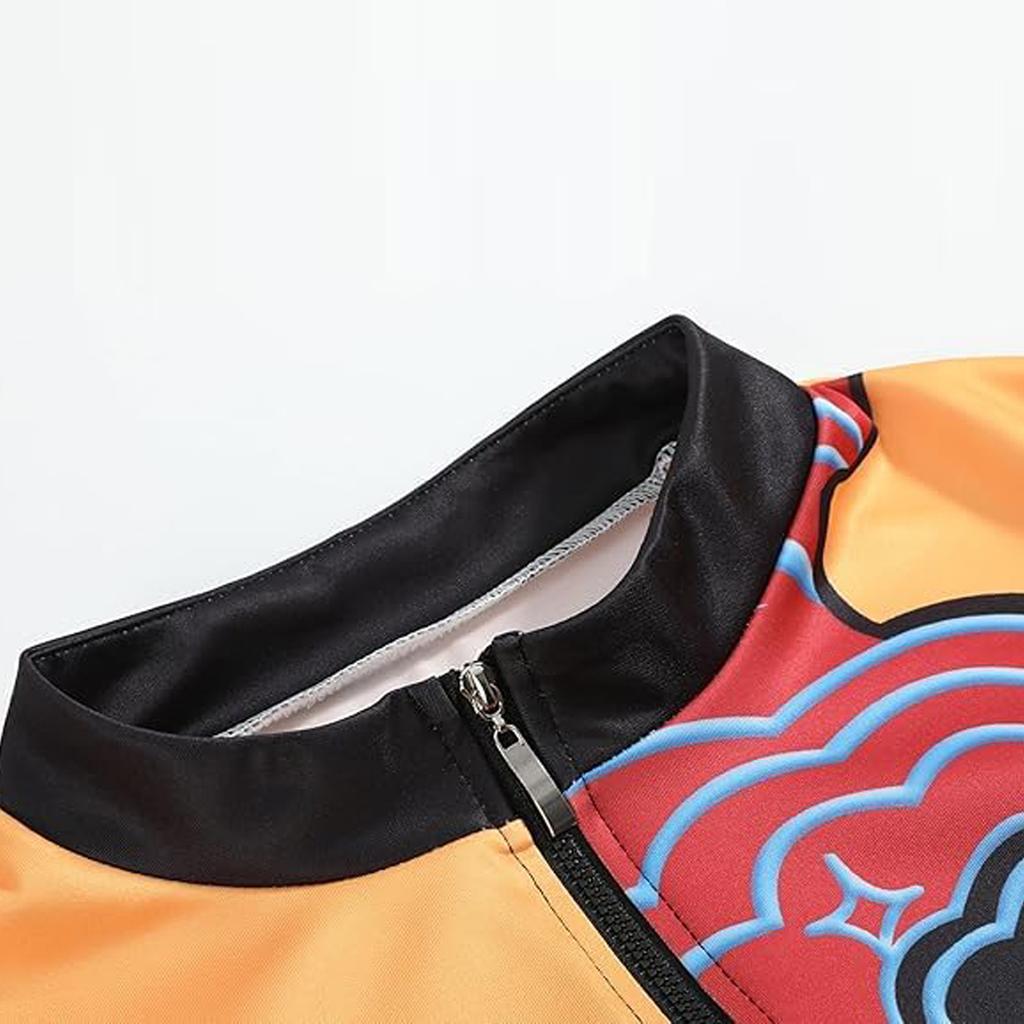 Kids Girls Casual Cute Cartoon Print Vest Long Sleeves Coat Dance Cosplay Wear