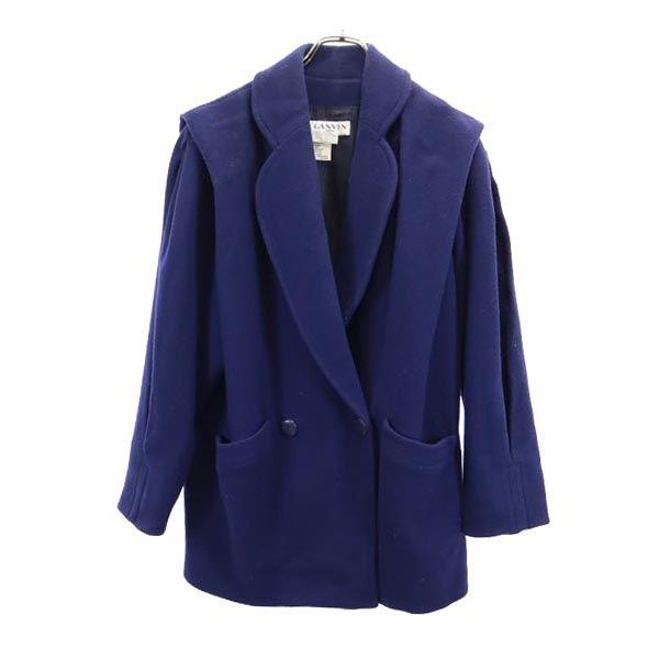 

LANVIN Made in France lunch coat 40 Navy Women Used