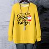Ladies' Christmas Printed Round Neck Long Sleeved T-shirt Sweatshirt Top