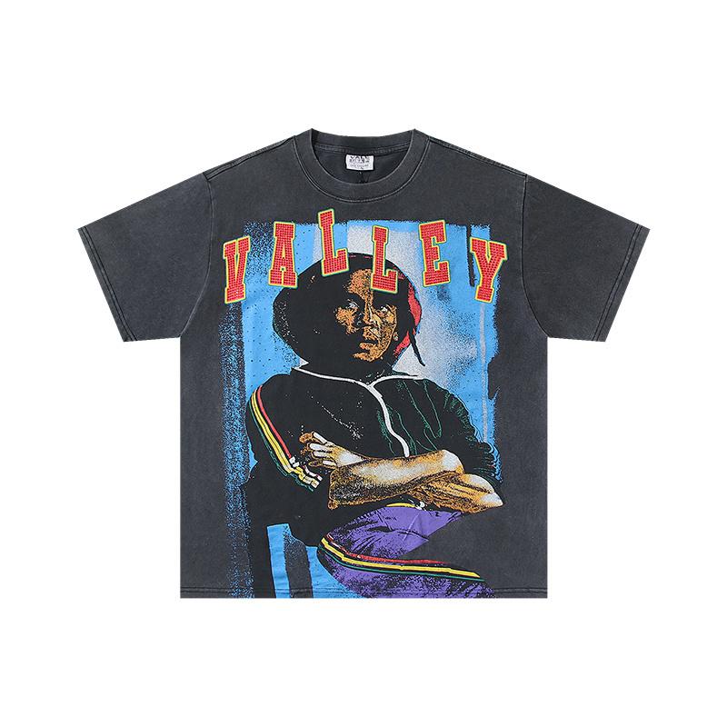 2026 Summer Unisex Vintage Bob Marley Reggae Graphic Acid Wash Cotton T-Shirt Casual Streetwear Short Sleeve Tee Men Women S