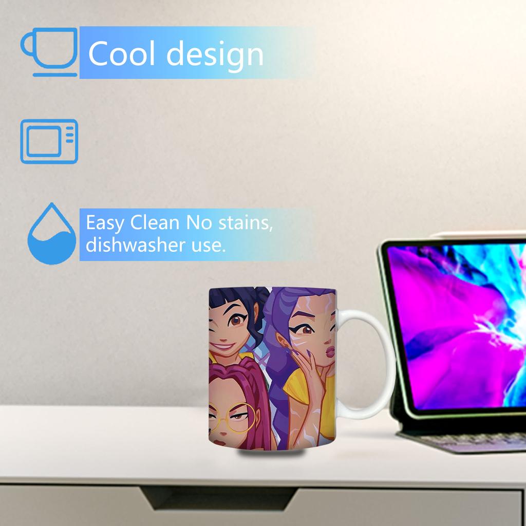 Adorable Anime - Themed Ceramic Mugs Collection –  Cartoon Designs, Perfect Gift For Kids, Great For Daily Beverages & Anime Enthusiasts’ Collection