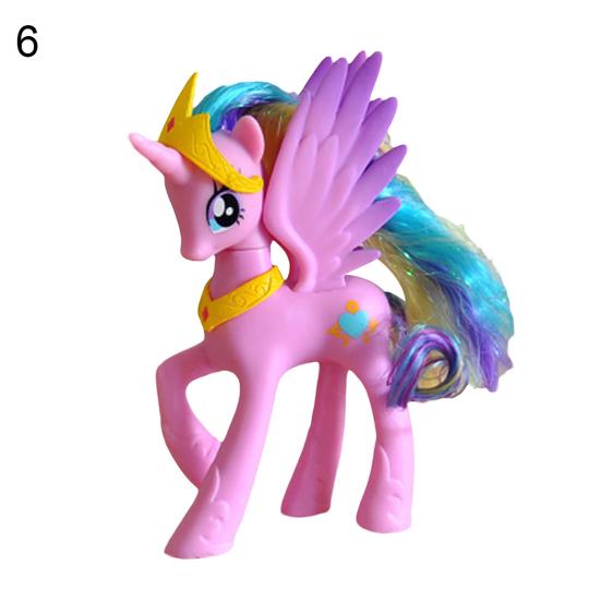 1Pc 14cm My Little Pony Moon Princess Action Figure PVC Doll Kids Toy Collection