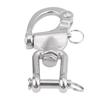 316 Stainless Steel Jaw Swivel Snap Shackle for Sailboat Spinnaker Halyard 03#