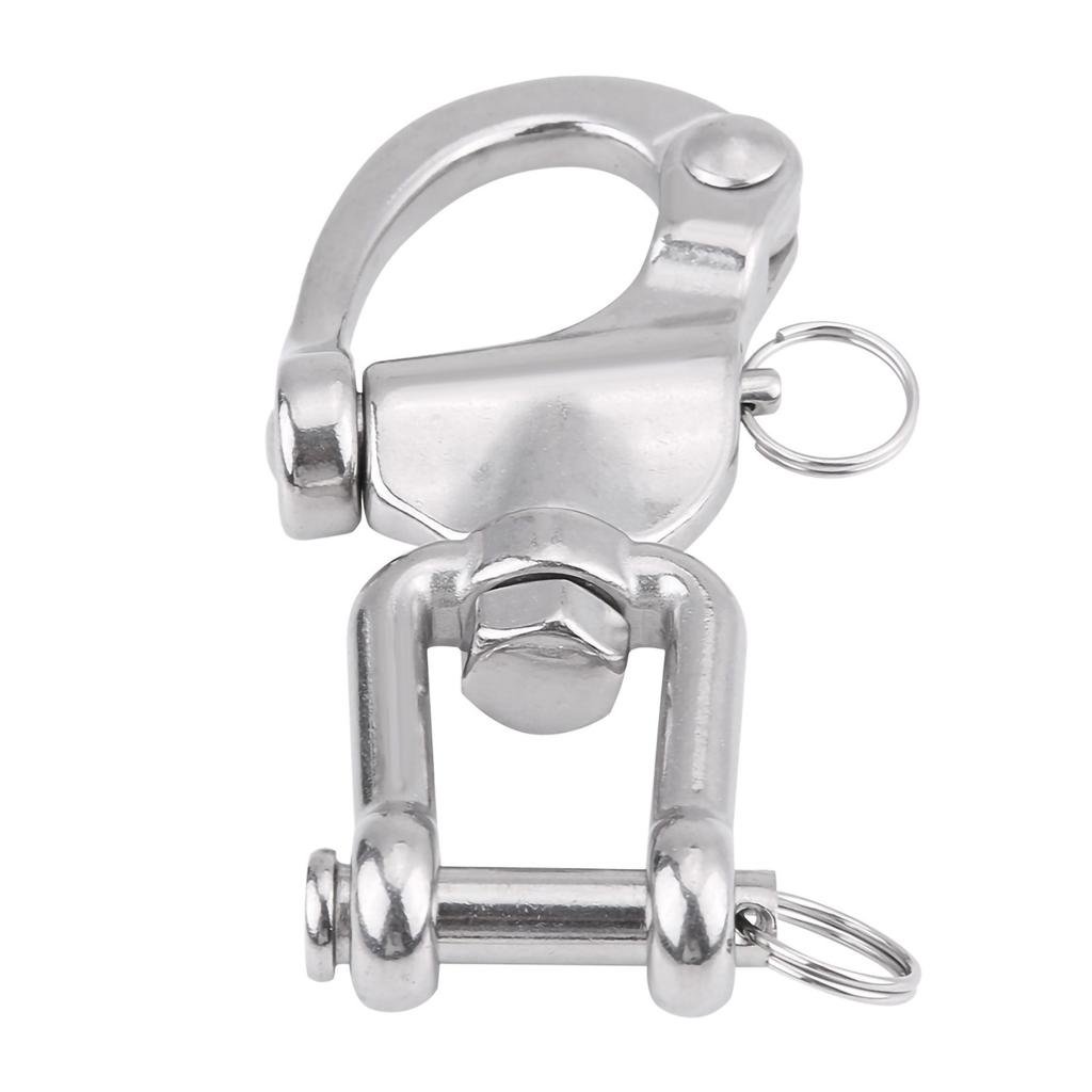 316 Stainless Steel Jaw Swivel Snap Shackle for Sailboat Spinnaker Halyard 03#
