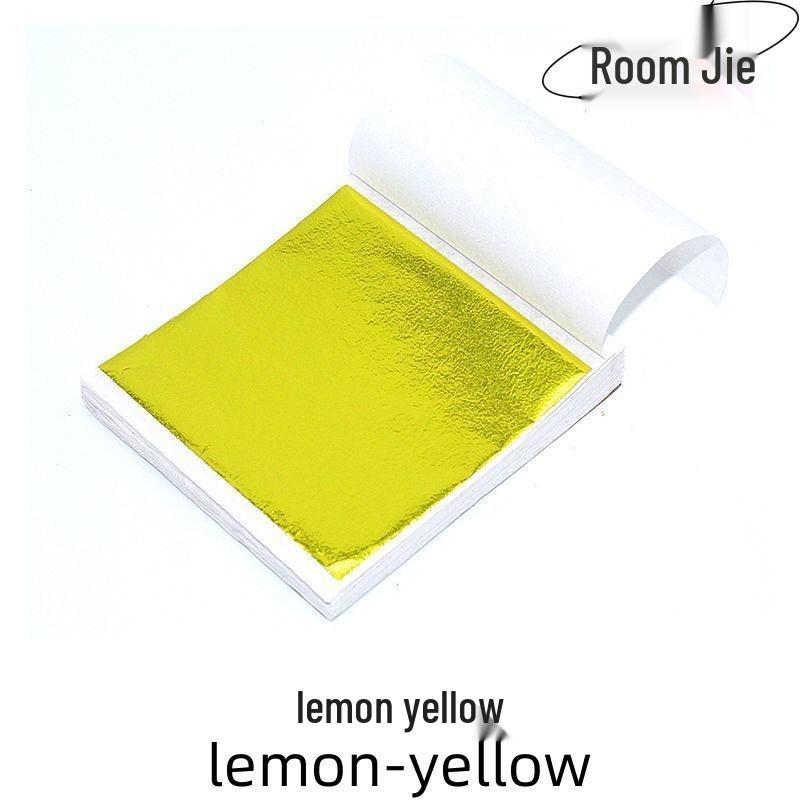 Gold and Silver Freeze-Resistant Foil Paper for DIY, Crystal Epoxy, and Nail Art, 9x9cm