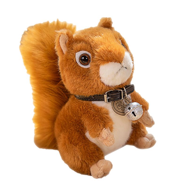 

17-30CM Realistic Squirrel Dolls Lovely Squirrel Stuffed Animal Plush Toys High Quality Handmade Dolls Children s Holiday Gifts 17cm помаранчевий