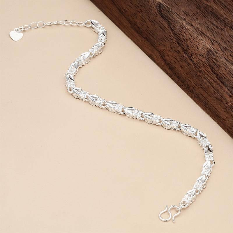 Charms 925 Sterling Silver Bracelets For Women Luxury Designer Heart Shape Adjustable Chain Bracelets Party Fine Jewelry Gifts