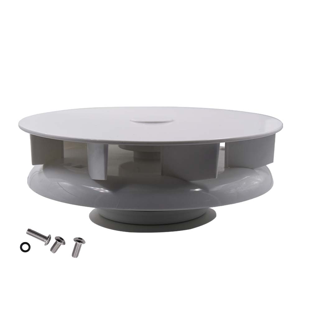 Car Wind Driven Van Roof Vent Rotating Spinning Fan For Van Buses Dog Horsebox 4x4 Low Profile Wind Driven Rotating Ventilator белый