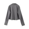 Elegant Striped Shirt Skirts Set Women's Slim Single Breasted Blouse Hip Package Short Skirt Suits Female Chic Outfits Vintage