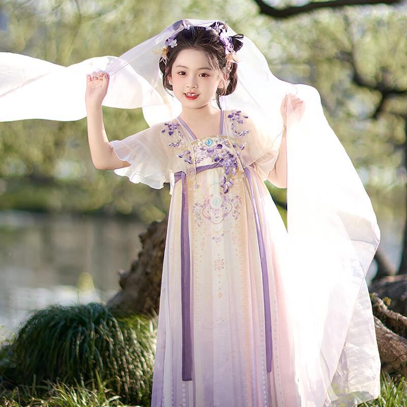 Qibai Mädchen Hanfu Sommer Chinesischer Stil Feenkleid