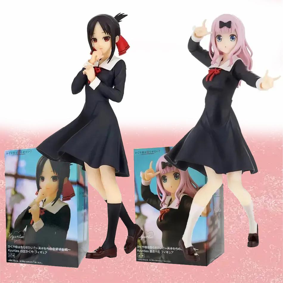 New Fujiwara Chika Anime Figure Love Is War Shinomiya Kaguya Acction Figures Kawaii Girl Figurine Pvc Collection Model Doll Toy
