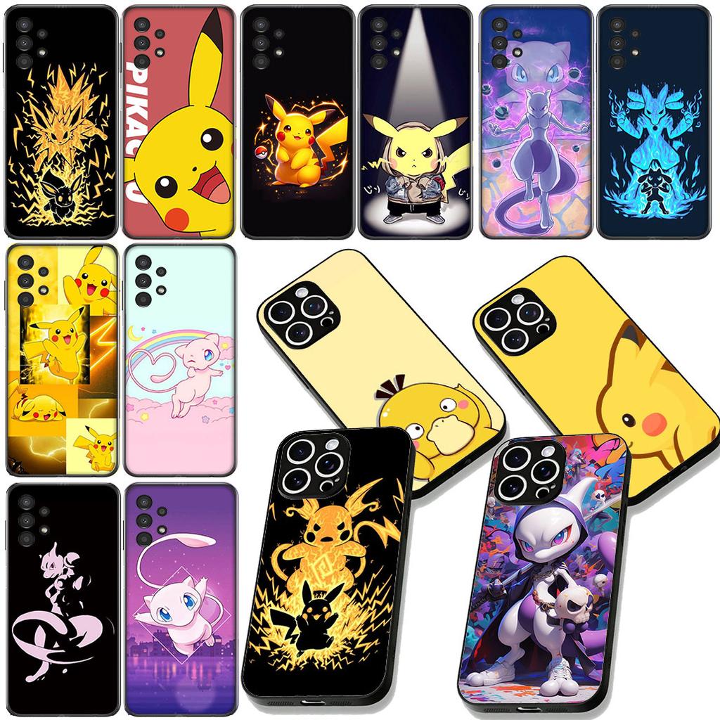 P-Pokemons GO P-Pikachus Mewtwo Phone Cover for Xiaomi Redmi Note 13 14 ProPlus Pro Plus 14C A4 13C Pro+ Note14 Protective Case