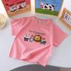 Cartoon 3D Doll T-Shirt for Kids - Pure Cotton, Short Sleeve, Summer Parent-Child Outfit