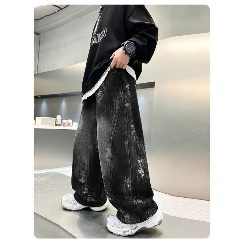 Boys Casual Jeans Big Kids Spring Autumn Denim Trousers