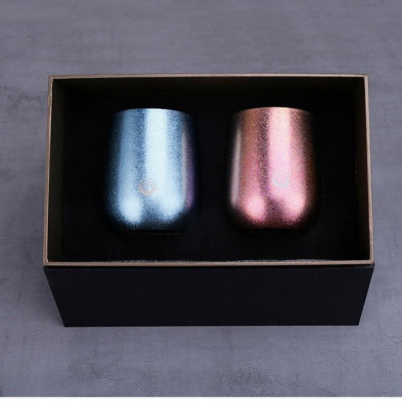 Pure Titanium Double Wall Insulated Cup With Lid Straw Set Portable Travel Coffee Milk Tea Home Office Camping