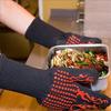 BBQ Mikrowellenhandschuhe Hochtemperaturbeständig Grillhandschuhe 800 Grad Feuerfest Hitzebeständig Isolierhandschuh zum Backen