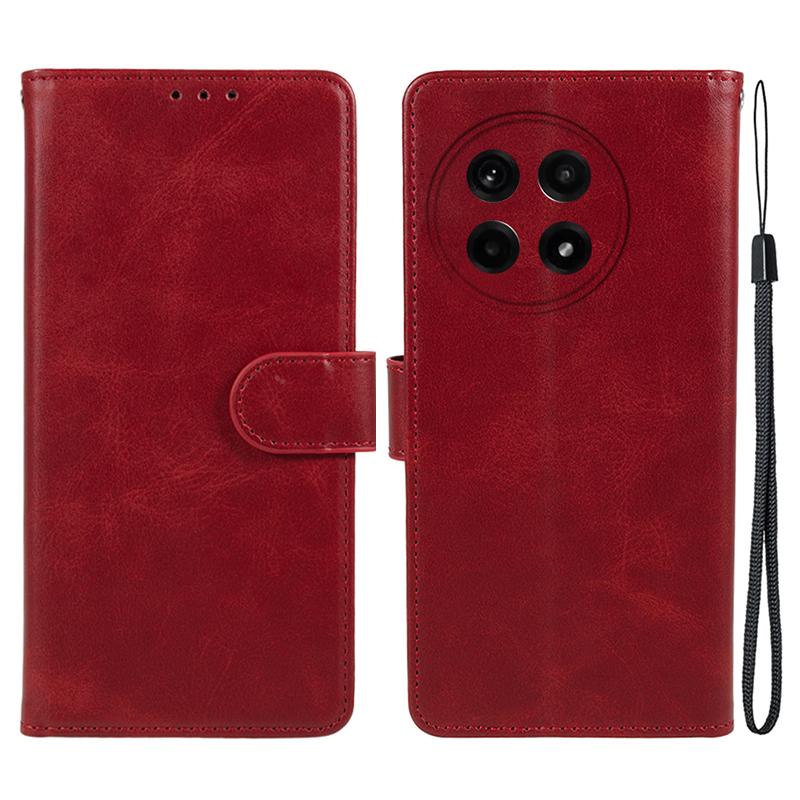 For OnePlus Ace 5 5G/Ace 5 Pro 5G Case PU Leather Wallet Protective Phone Cover Calf Texture