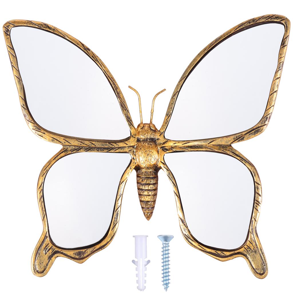 Decorative Animal Wall Mirror Creative Swallow/Dragonfly/Butterfly Shape Mirror Vintage Wall-mounted Decorative Mirrors for Home