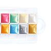 Zestaw Farb Akwarelowych w Kostkach 12 Kolorów Paleta Pigmentów Akwarelowych do DIY Malowania Paznokci BSC05