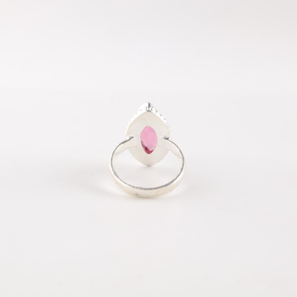 Rare Pink Tourmaline Gemstone 925 Sterling Silver Jewelry Handmade Stylish Ring RR-25-10