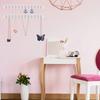 1/2pc 7/12Hooks Transparent Acrylic Storage Rack Wall Display Shelf Mount Necklace Earrings Scarf Organizer Bathroom Accessories