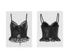 European Style Lace-Up PU Corset Camisole: Waist Cinching & Body Shaping Design