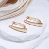 Kinel Rose Gold Color V Shape Earrings For Women Vintage Wedding Jewelry