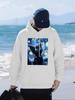 Colorful Oil Painting Cat Printed Men Hoodies Hip Hop Oversized Hoody Casual Fleece Male Sportswears All-Match Autumn Clothes