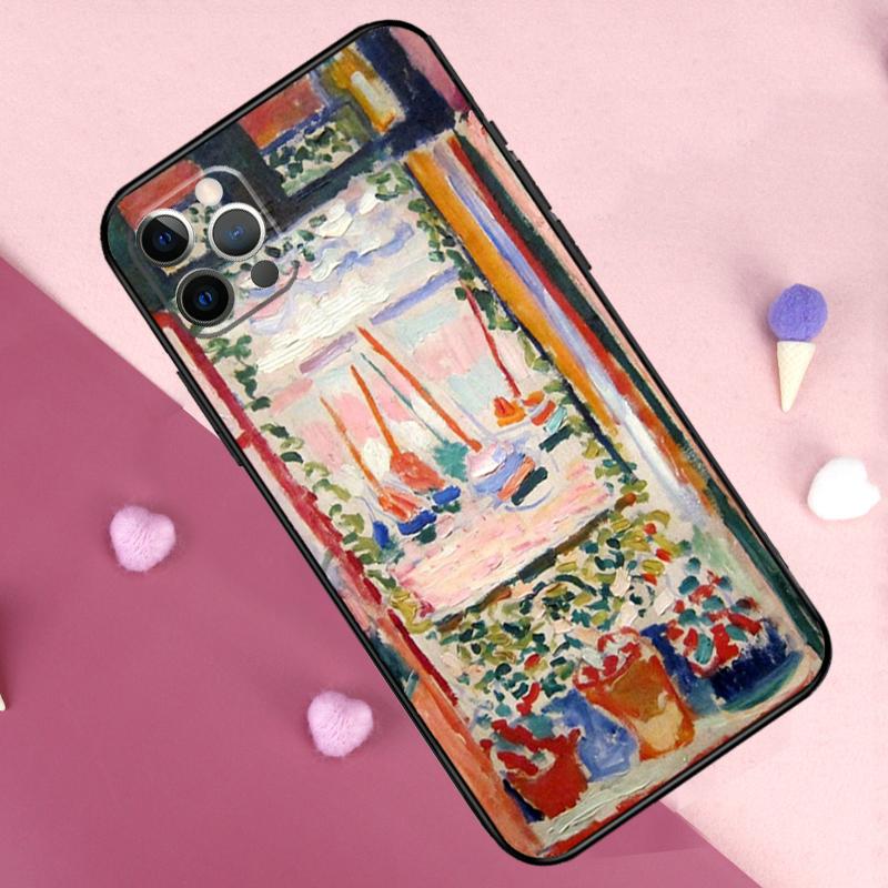 Henri Matisse Art Painting Case For iPhone 15 16 14 Pro Max Plus 13 12 Mini 11 Pro Max X XR XS Max 7 8 Back Cover