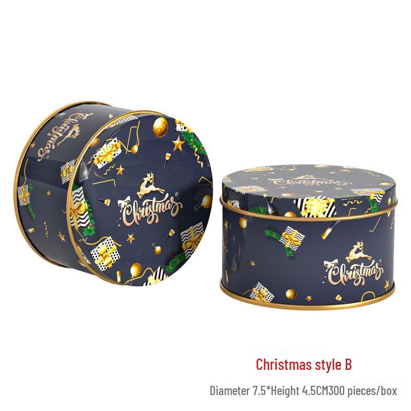 2024 Christmas Rectangle Tin Box Gift Packaging for Candy