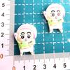 Medium Cartoon Cosplay Shin-chan Resin Accessories: DIY Cream Glue Phone Case, Lanyard, Hair Clip, Water Cup Sticker.