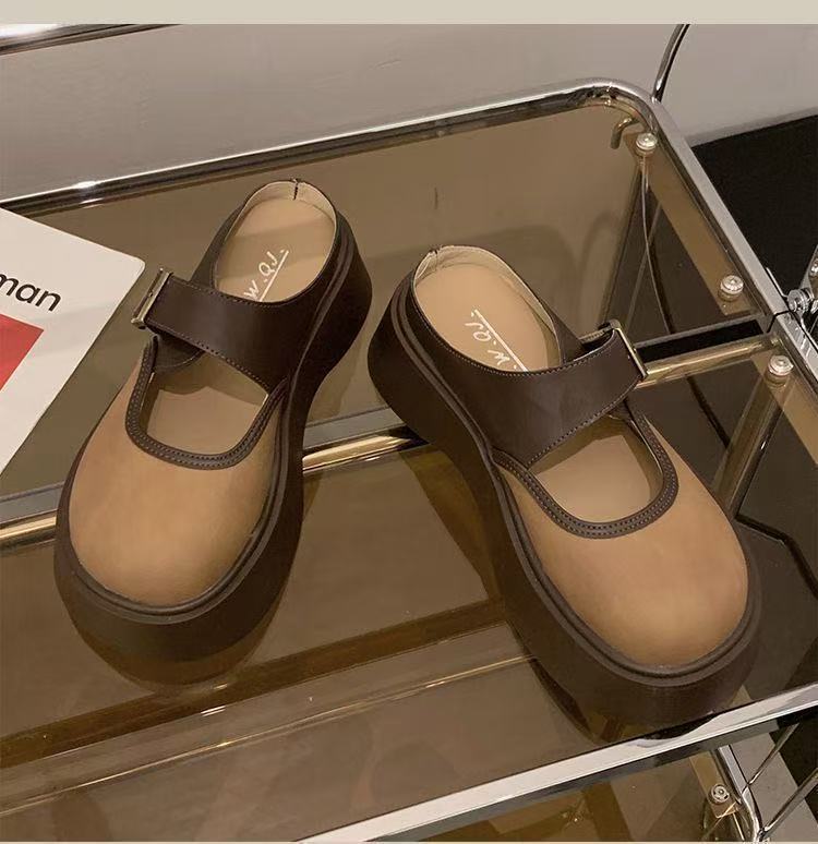 

Летние новые нескользящие темпераментные сандалии юбка сумка голова универсальные полузакрытые туфли 40-41 (one size smaller)