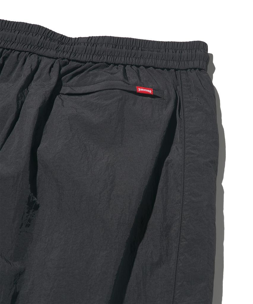 Treasure Flame Nylon Track Jogger Pants Black