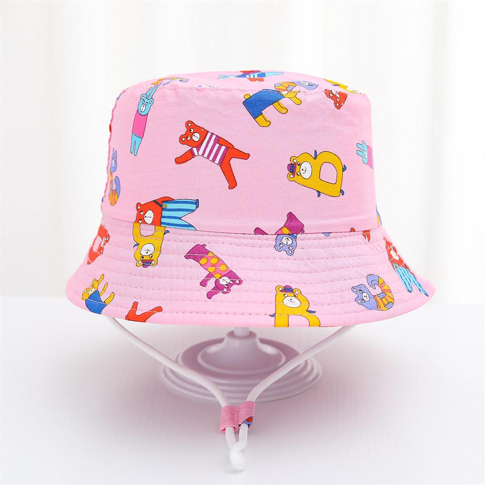 New Panama Summer Baby Sun Hat for Girls and Boys Cartoon Beach Sun Cap Fisherman's Hat for Kids Autumn Outdoor Baby Bucket Hat