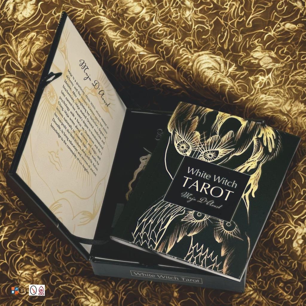 White Witch Major 22 Tarot with Japanese Authentic I.I.J Tarot, Arcana, Cards, Reading, Instructions,
