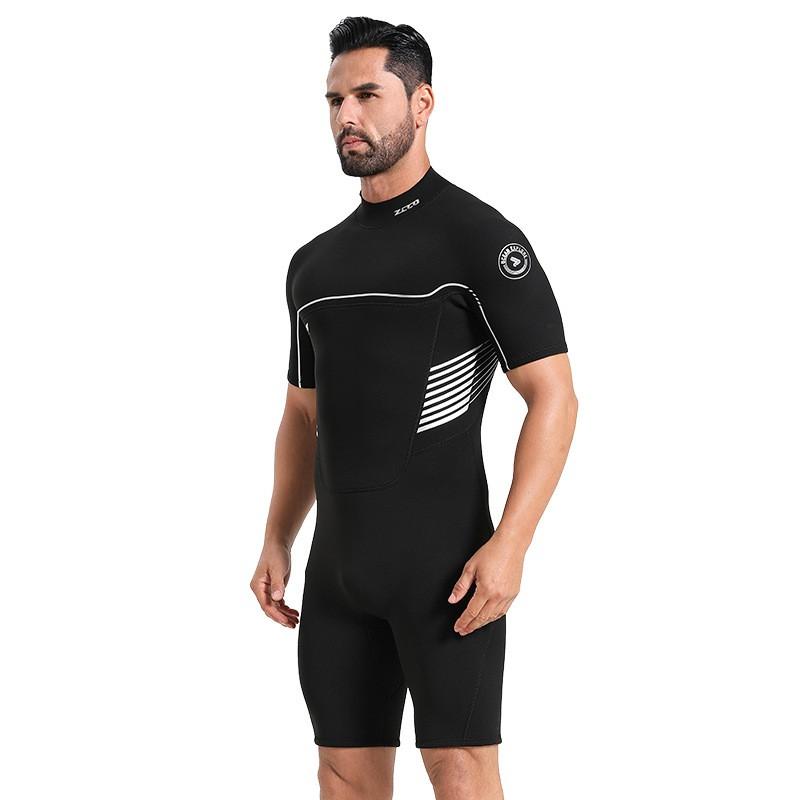 3mm Full Bodysuit Wetsuit Men Women - Warm Short Sleeve Dive Suit Snorkeling Surfing Swimming