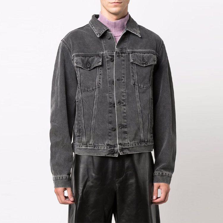 Giacca di jeans OFF WHITE FW21 da uomo Grigia OMYE054F21DEN0030601