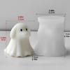 Halloween 3D Puppy Kitten Ghost Candle Mold Ghost Dog Cat Figurine Silicone Mold Making Candles Resin Aromatherapy Gypsum Craft