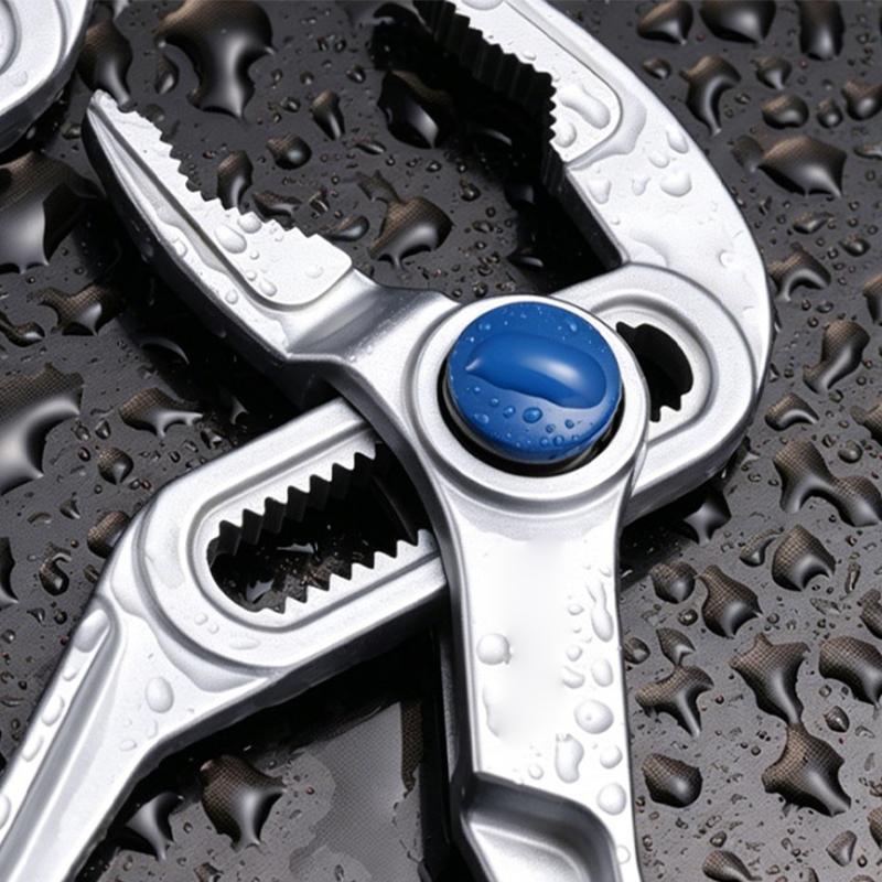Fast Adjustable Mini Groove Joint Pliers 4 Inch Push Lock V Jaw for Tight Spaces Multi Surface Grip Compact Slip Joint Pliers