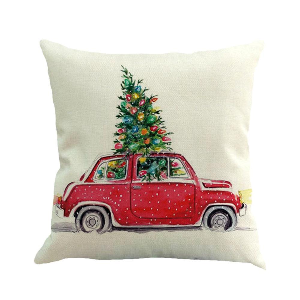 Versatile Cotton Linen Christmas Cushion Cover For Sofa Car Home Decor With Timeless Design