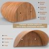 Portable Wall Mounted Cowboy Hat Rack Wooden Punch-free Hat Hanger Keep Original Shape Multifunctional Display Rack