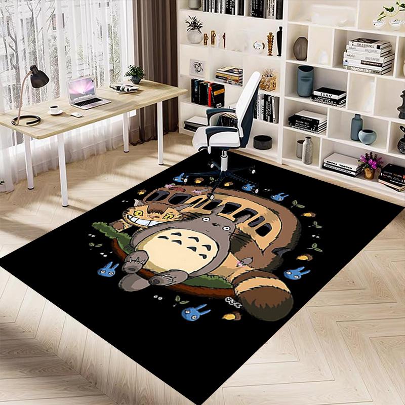 1 stuks Nachtelijke Totoro Ontspanningskleed voor Speelkamer Slaapkamer Woonkamer Bank Huisdecoratie, Kinder Spelplek Kleed Antislip Vloermat Y7298