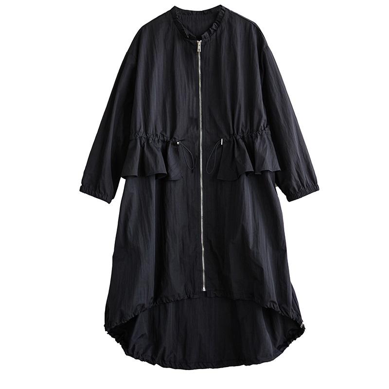 long sleeve oversized vintage  casual loose autumn spring trench coat for women Outerwear