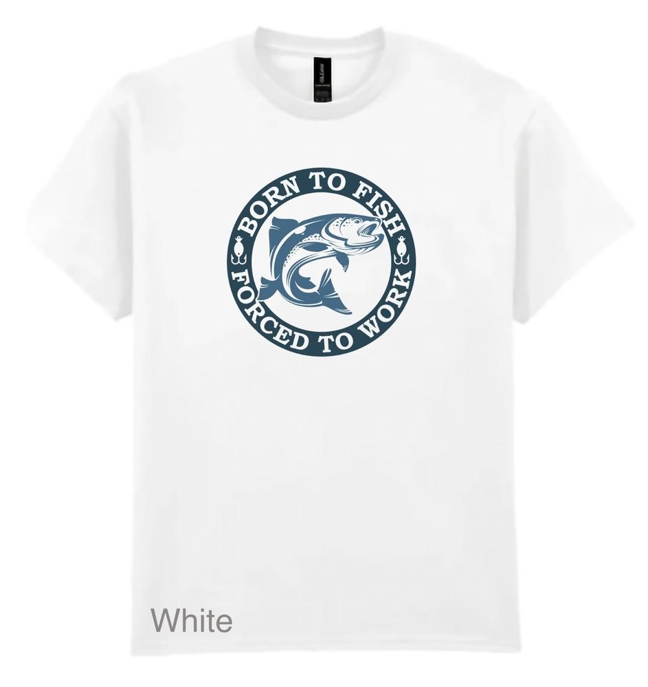 Fishing TShirt Funny Fisherman Tee Angler Graphic Shirt Fisherman Gift L