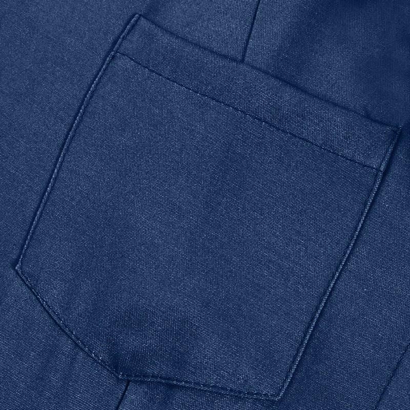 Women's Loose Long Dress Shirt Collar Pocket Large Swing Skirt Casual Denim Dress