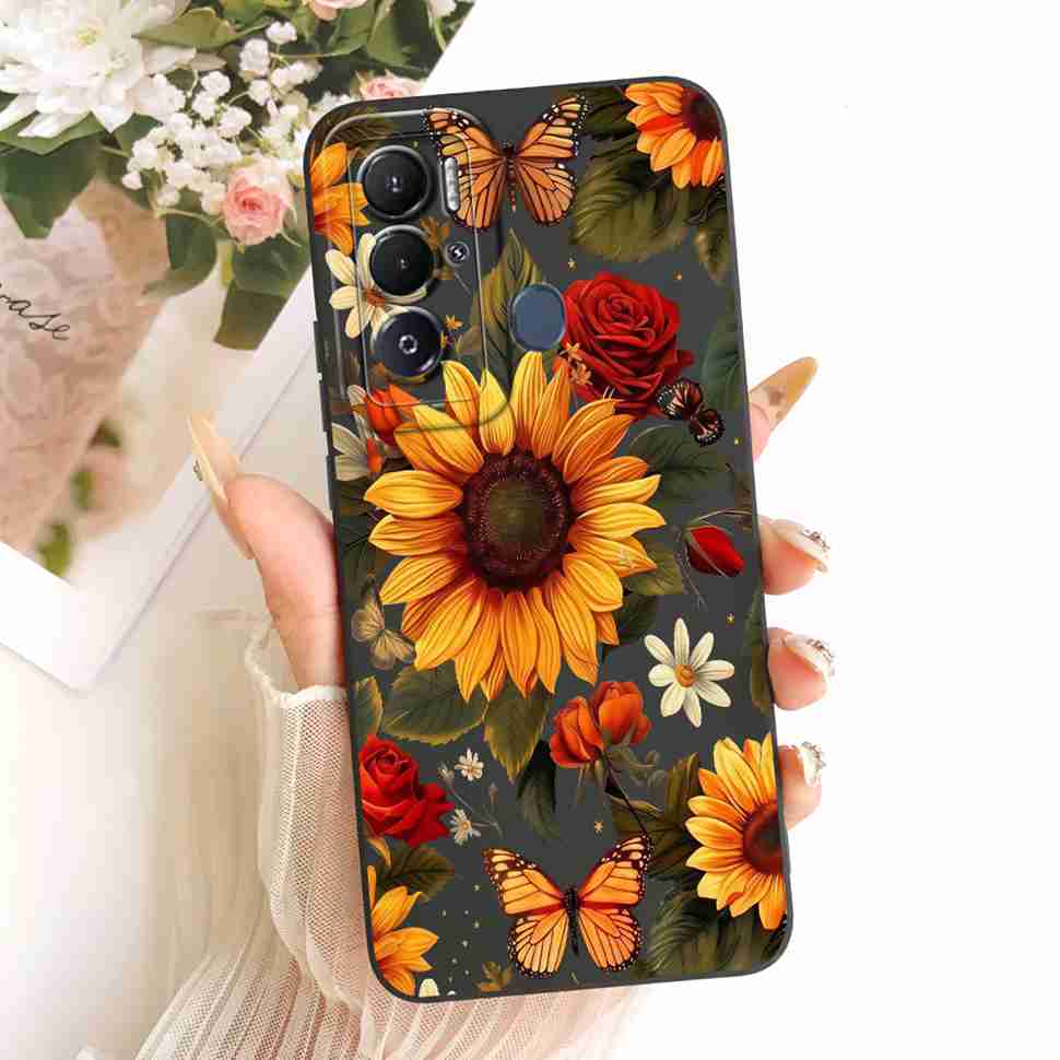 For Tecno Pova Neo Case LE6 LE6h Silicone Luxury Cute Love Rabbit Funny Back Cover For Tecno PovaNeo Phone Case Bumper