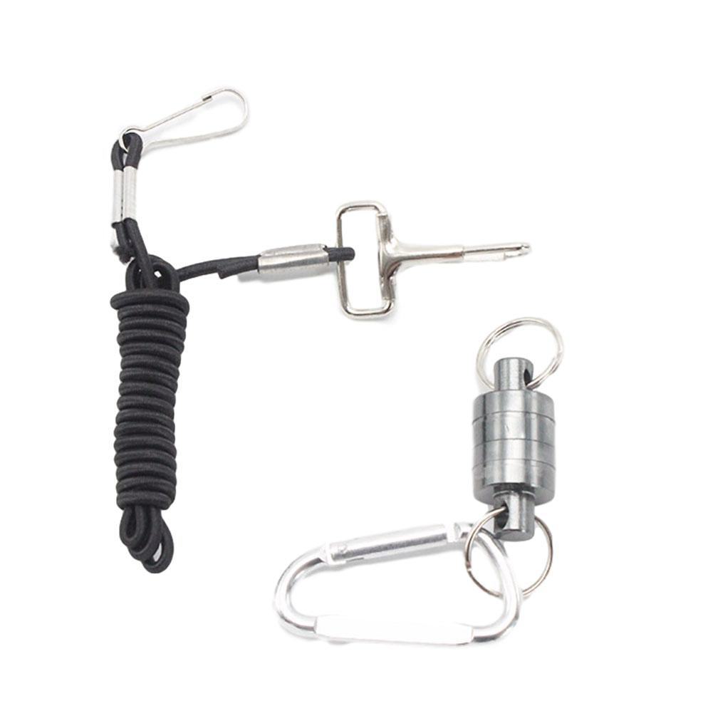Starker magnetischer Karabiner, tragbar, Outdoor-Angeln, Bergsteigen, Auslöse-Lanyard