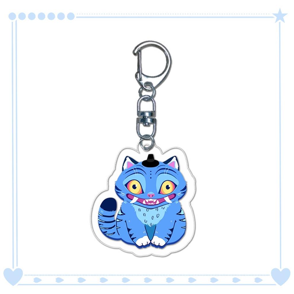 Cartoon Anime Movie Transparent Acrylic Keychain Pendant, Exquisite Gift Hanging Accessories For Backpacks