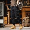 Summer Retro Overalls Men's Loose Casual Sports Multi-functional Trousers Men's Trendy Pants Advanced Sense