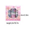 6 Rolls/box, Elegant Floral Pattern PET Stickers, Suitable for DIY Photo Frames, Manuals, and Gift Box Decoration, Stylish Beaut